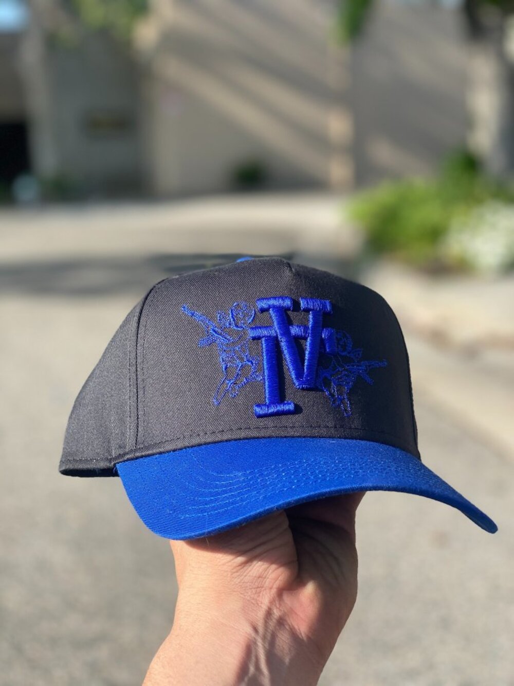 upside down LA snapback hat "CUSTOM"